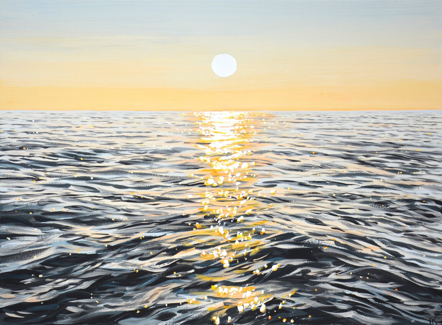 Warm light on the water Iryna Kastsova