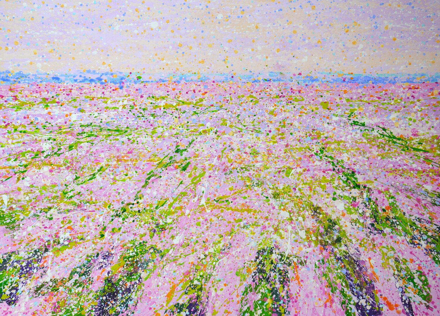 Pink Flower Field 3 Iryna Kastsova