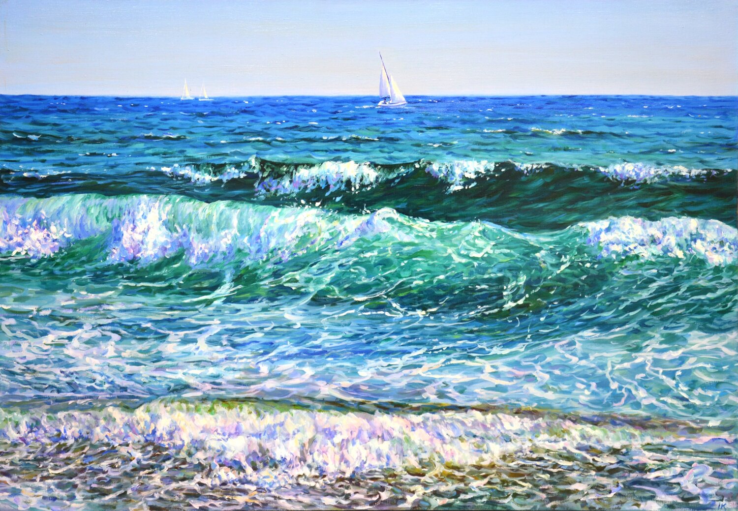 Sea. The waves. Iryna Kastsova