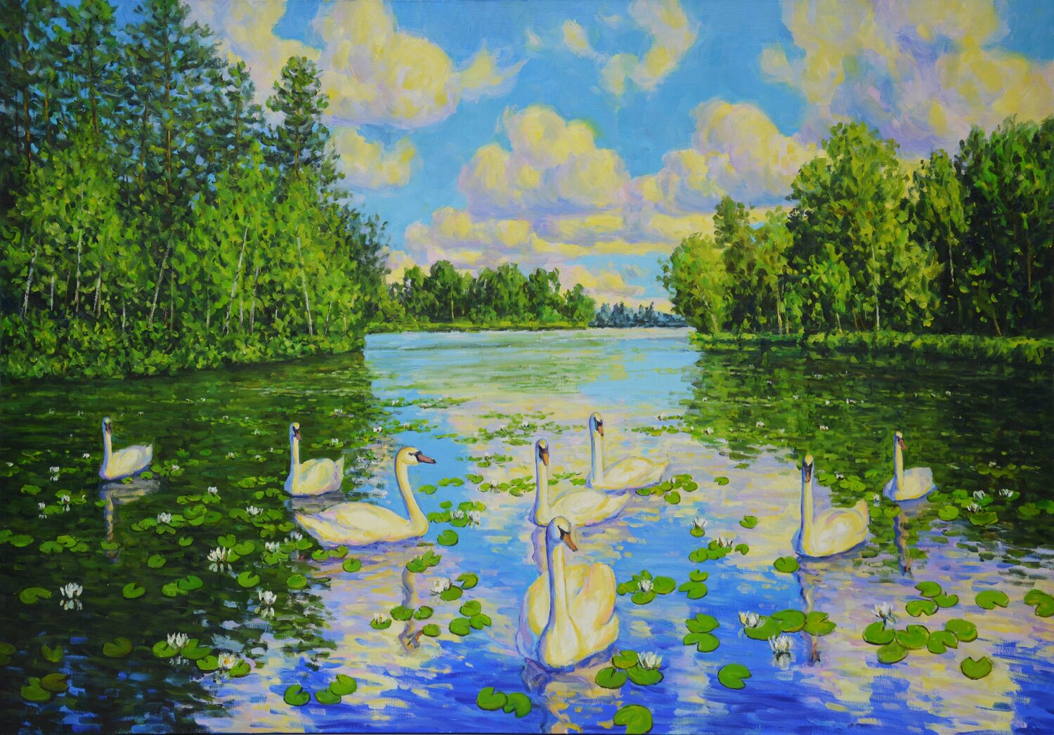 Lake. Swans Iryna Kastsova