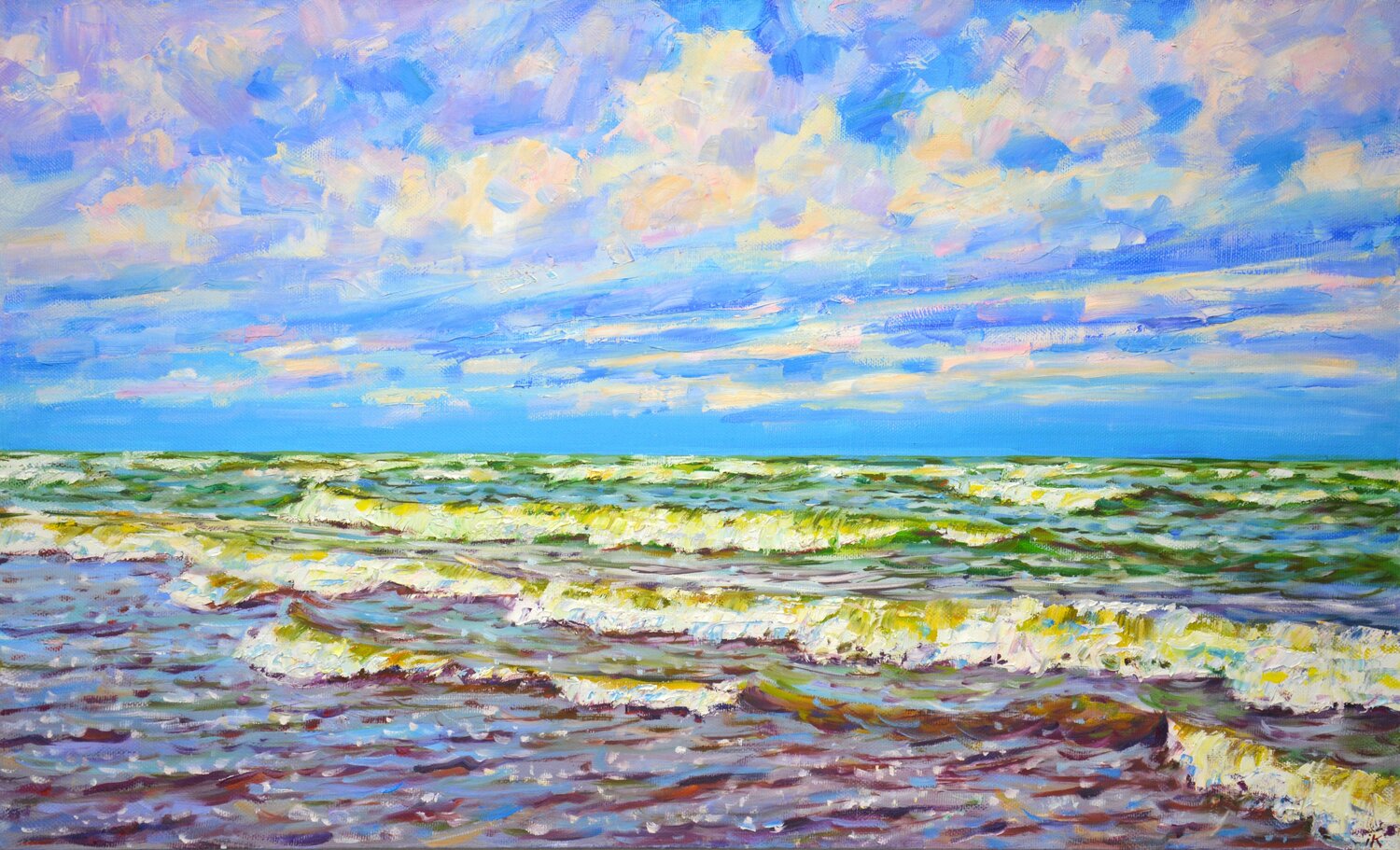 Windy day at sea. Iryna Kastsova