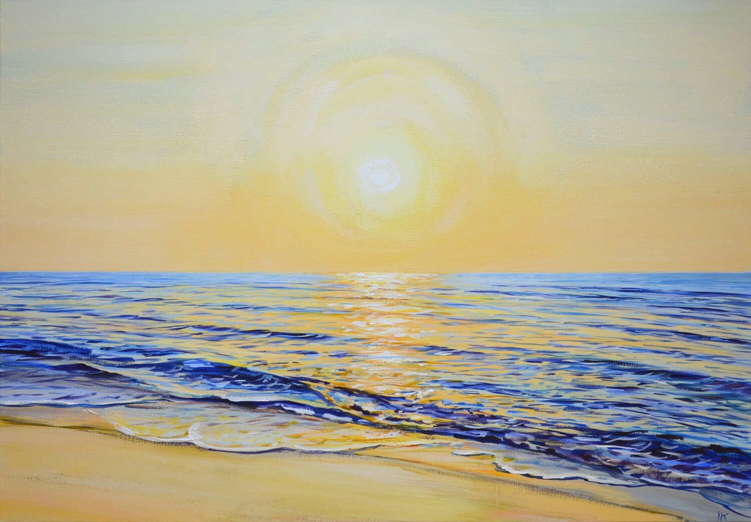 Delicate sunset on the sea. Iryna Kastsova
