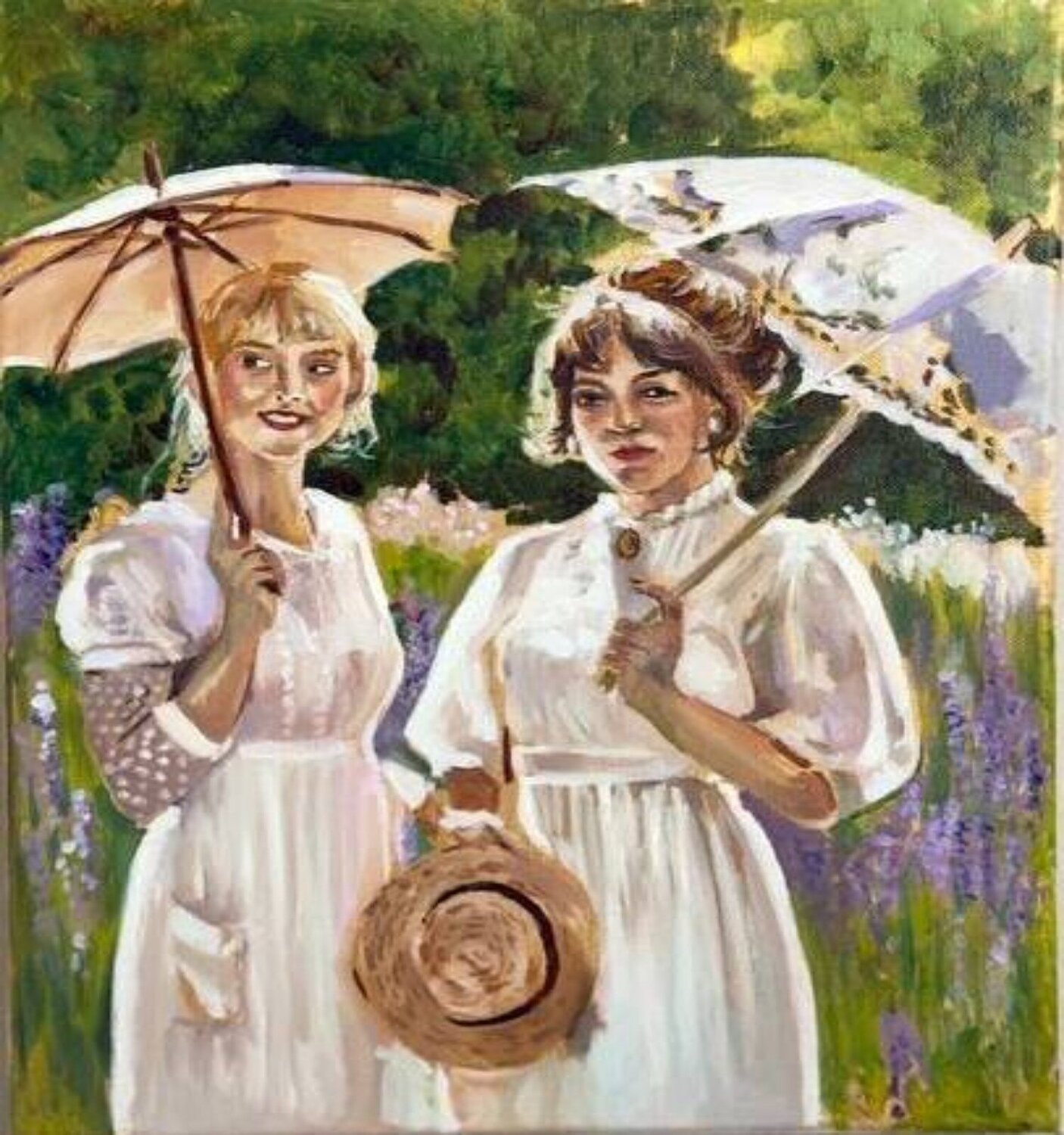 Girls under an umbrella Lusine Keryan