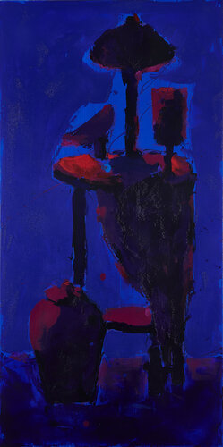 Still Life with a Lamp de Angelina Gafynets, Pintura a la venta en Singulart