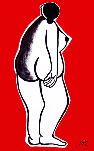 Mujer mirando a un lado van Maite Arriaga Arrizabalaga, Schilderij te koop op Singulart