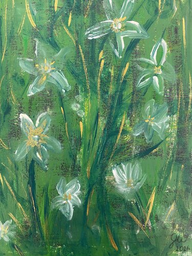 Blütenkraft di Doris Weglehner, Pittura in vendita su Singulart