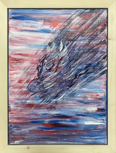 Der Ruf aus den Wolken - The Cloud’s Call by Doris Weglehner, Painting for Sale on Singulart