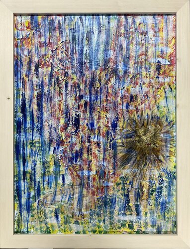 Zwischen Regen und Glut - Between Rain and Embers di Doris Weglehner, Pittura in vendita su Singulart