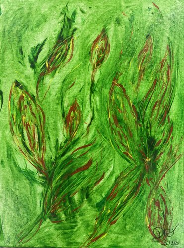 Blütenkraft di Doris Weglehner, Pittura in vendita su Singulart