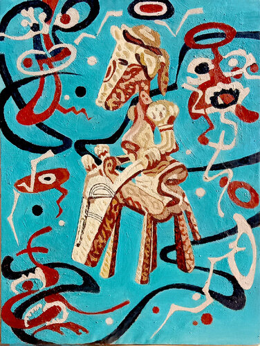 Riding von Dragan Mišković, Malerei kaufen auf Singulart