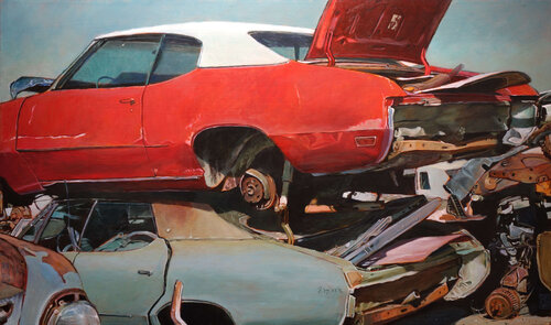 Junk Yard 1.1 di Claude Delamarre, Pittura in vendita su Singulart