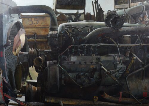 Moeteur Noir van Claude Delamarre, Schilderij te koop op Singulart