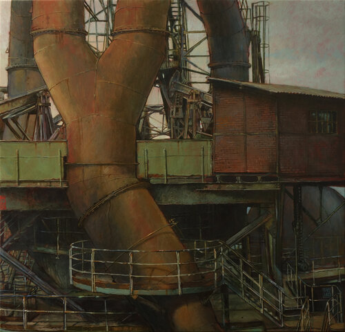 Aciérie 1.3 di Claude Delamarre, Pittura in vendita su Singulart