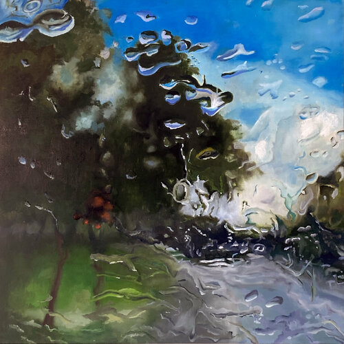 Celebrate the Rain van Dennis Crayon, Schilderij te koop op Singulart
