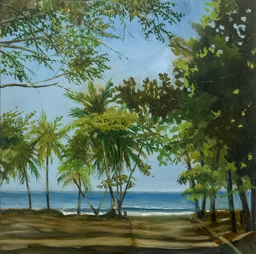 First Glimpse at the Sea van Dennis Crayon, Schilderij te koop op Singulart