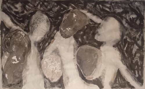 jeux de masques by Pascal Maffre, Drawing for Sale on Singulart