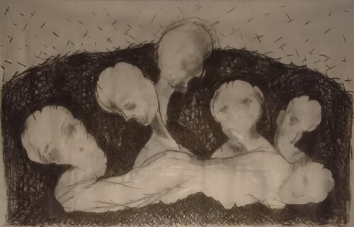 Silhouettes by Pascal Maffre, Drawing for Sale on Singulart