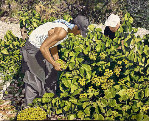 Grape harvesters von Ferrer Larruy, Malerei kaufen auf Singulart