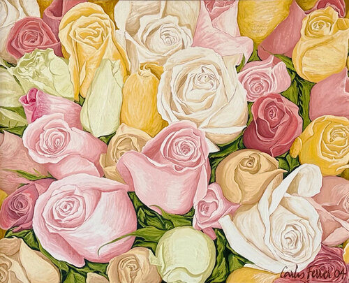 L'air est parfois si doux qu'on ferme la paupière di Ferrer Larruy, Pittura in vendita su Singulart