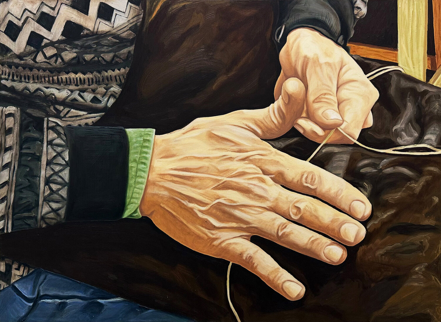 Hands of cobbler Ferrer Larruy