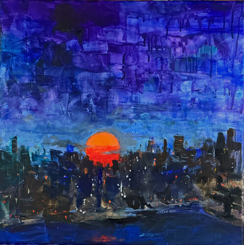 SUPERMOON by James Griffin, 絵画 for Sale on Singulart