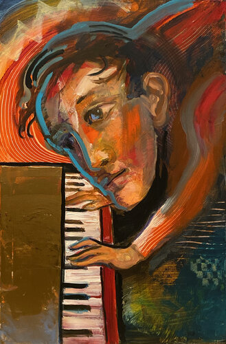 PIANO MAN von James Griffin, Malerei kaufen auf Singulart