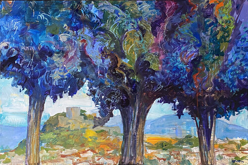 ROAD TO SANTEARNO by James Griffin, Painting for Sale on Singulart