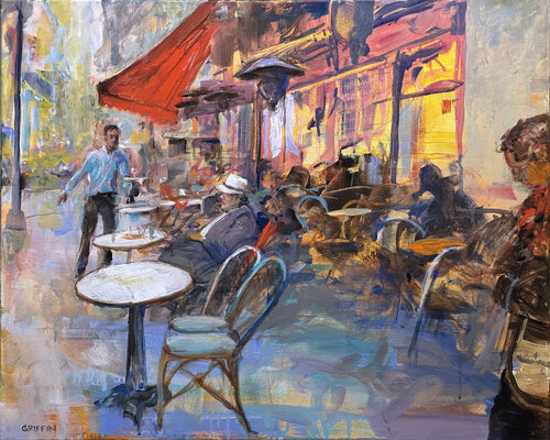 L'APERITIF par James Griffin, Peinture en vente sur Singulart