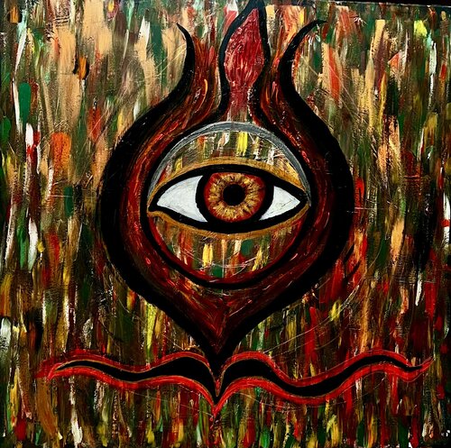 The Eye That Remembers di Vivian Fusco, Pittura in vendita su Singulart