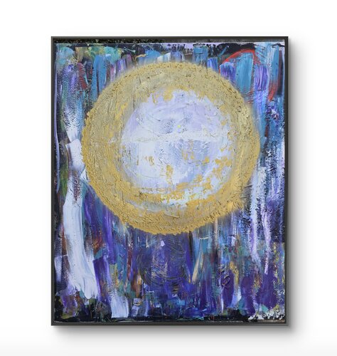 The Moon di Vivian Fusco, Pittura in vendita su Singulart