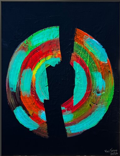 Break Circles van Vivian Fusco, Schilderij te koop op Singulart
