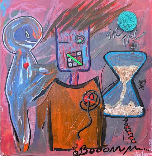 Tic tac Booomm by Vivian Fusco, 회화 for Sale on Singulart