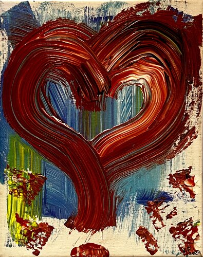 … and then heart? by Vivian Fusco, Painting for Sale on Singulart