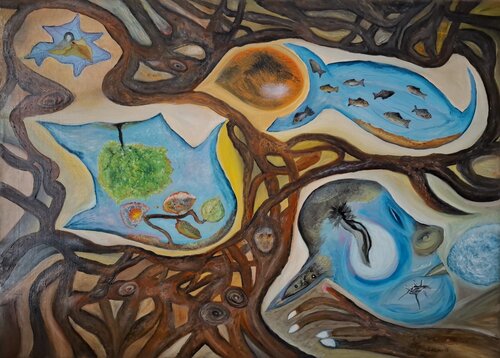 "il viaggio" di Roberto Costantini, Pittura in vendita su Singulart