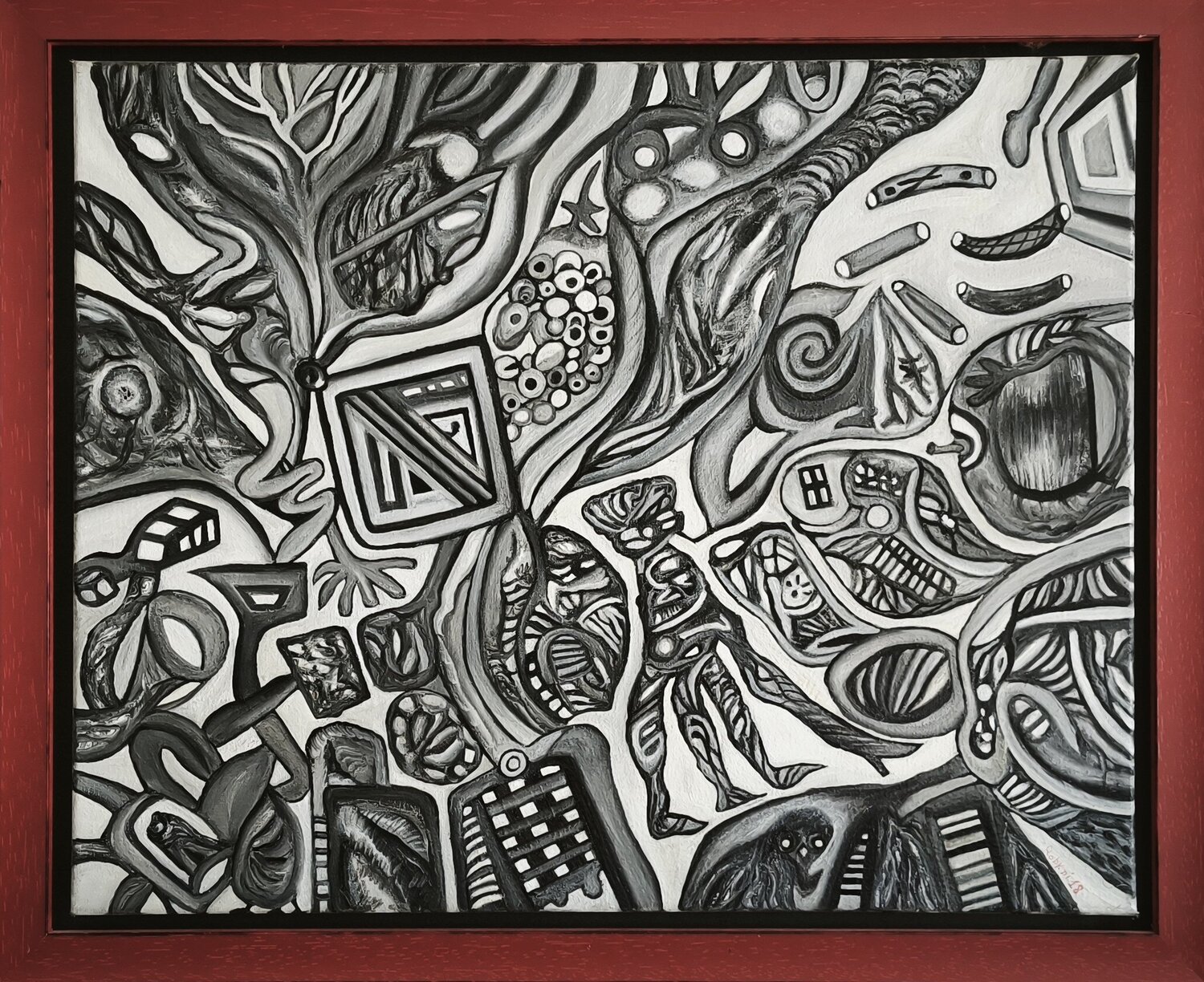 "Organic" Roberto Costantini Original painting for sale