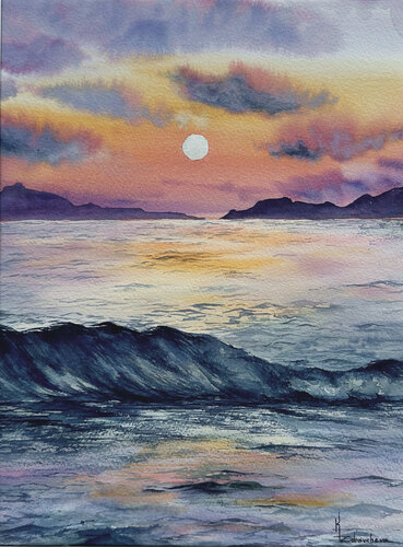 Last Light de Kateryna Zdravcheva, Obra en papel a la venta en Singulart