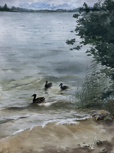 Northern Wind by Kateryna Zdravcheva, 紙の作品 for Sale on Singulart
