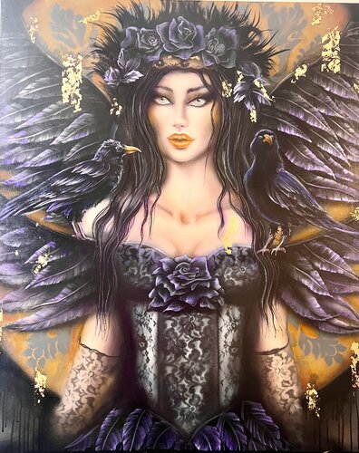 MORRIGAN von BRIGITTE BRESSON, Malerei kaufen auf Singulart