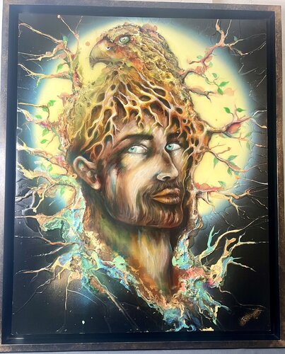 HORUS par BRIGITTE BRESSON, Peinture en vente sur Singulart