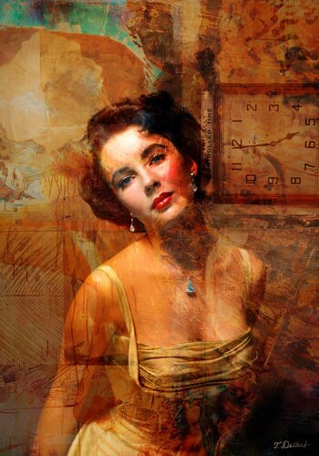 ELISABETH TAYLOR par Thomas Dellert, Édition en vente sur Singulart
