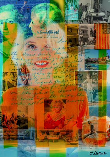 MARILYN AT BEVERLY HILLS HOTEL LA par Thomas Dellert, Édition en vente sur Singulart