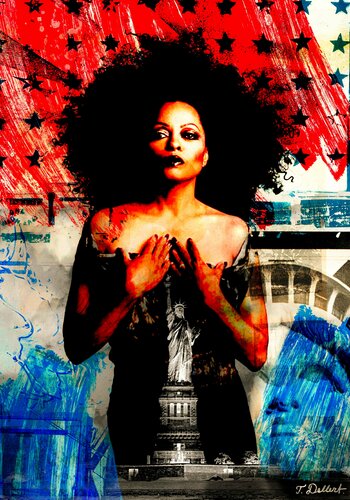 DIANA ROSS par Thomas Dellert, Édition en vente sur Singulart