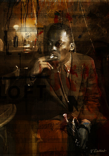 MILES DAVIS de Thomas Dellert, Impresión a la venta en Singulart