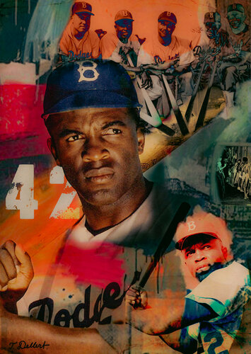 JACKIE ROBINSON de Thomas Dellert, Impresión a la venta en Singulart