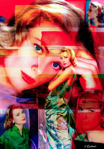 PRINCESS GRACE KELLY de Thomas Dellert, Impresión a la venta en Singulart