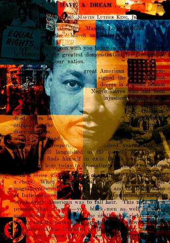 MARTIN LUTHER KING JR de Thomas Dellert, Impresión a la venta en Singulart