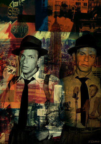 FRANK SINATRA   New York New York de Thomas Dellert, Impresión a la venta en Singulart