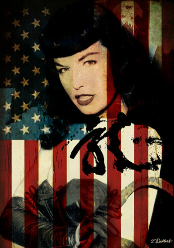 AMERICAN BETTIE de Thomas Dellert, Impresión a la venta en Singulart