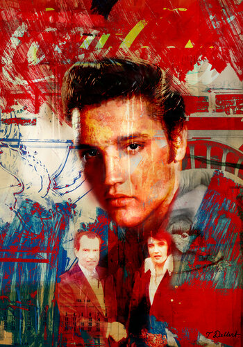 ELVIS PRESLEY de Thomas Dellert, Impresión a la venta en Singulart