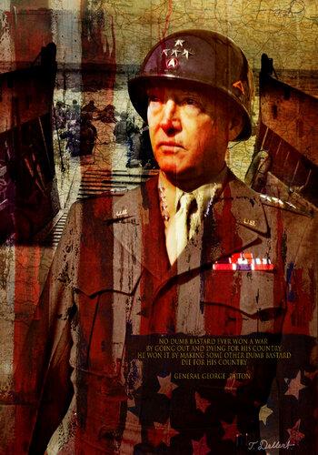 GENERAL GEORGE PATTON de Thomas Dellert, Impresión a la venta en Singulart